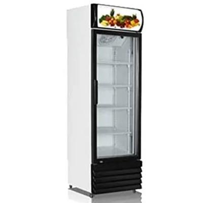 Akai Showcase Chiller Large - 370 Liters Gross Capacity, Upright Beverage Showcase, Energy-saving, low-noise, White Color, 59x60x191cm, Best for Grocery-Home-Restaurant, Black- ‎SCMA-370AR