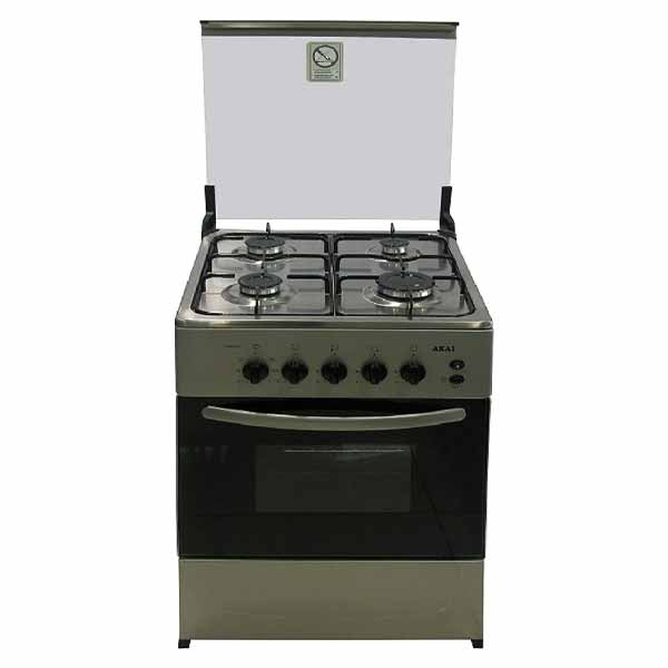 Akai Full Safety Cooking Range, Stainless Steel - Crma-505Sc, AKAI COOKING RANGE S.STEEL-FULL SAFETY 1 Year Warranty