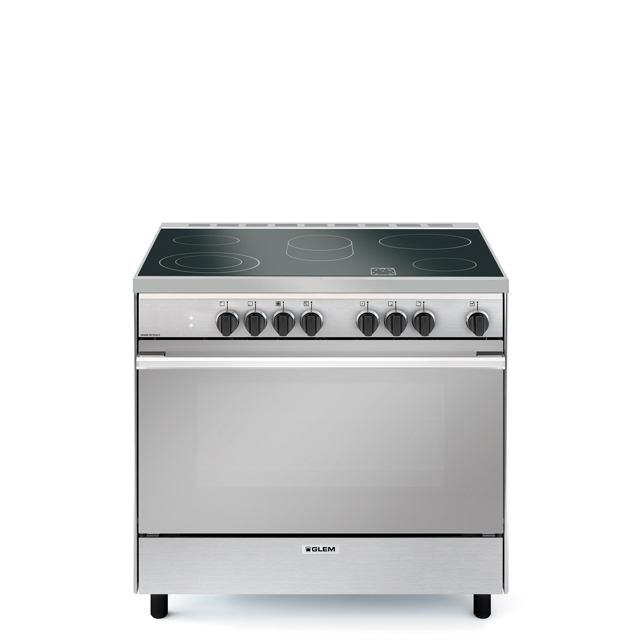 Glemgas Electric Ceramic Oven Cooker SB9624VI Black/Silver