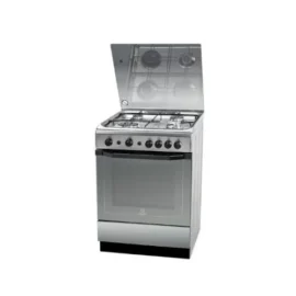 Indesit 60X60 Cm 4 Burner Freestanding Gas Cooker Stainless Steel Model I-6TG1GKXEX-FI |1 year warranty Made In Poland